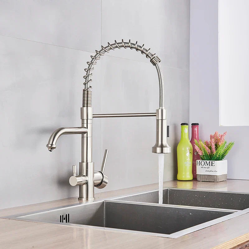 Decorbites™ Zweimodus-Wasserfilter-Küchenarmatur mit 360°-Drehung und Heiß-Kalt-Mischer