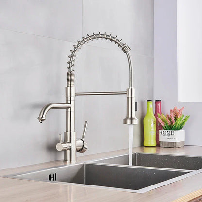 Decorbites™ Zweimodus-Wasserfilter-Küchenarmatur mit 360°-Drehung und Heiß-Kalt-Mischer