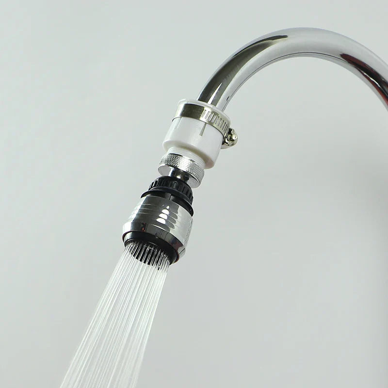 DecorBites™ Kitchen Faucet Aerator: 360 Degree Swivel, 2 Modes, Water Saving Nozzle