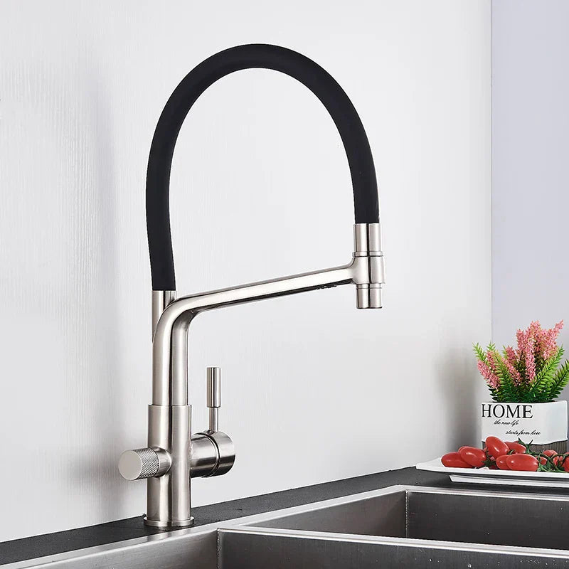 Decorbites™ Küchenarmatur mit gefiltertem Wasser, Zweigrippiger Heiß-Kalt-Mischhahn