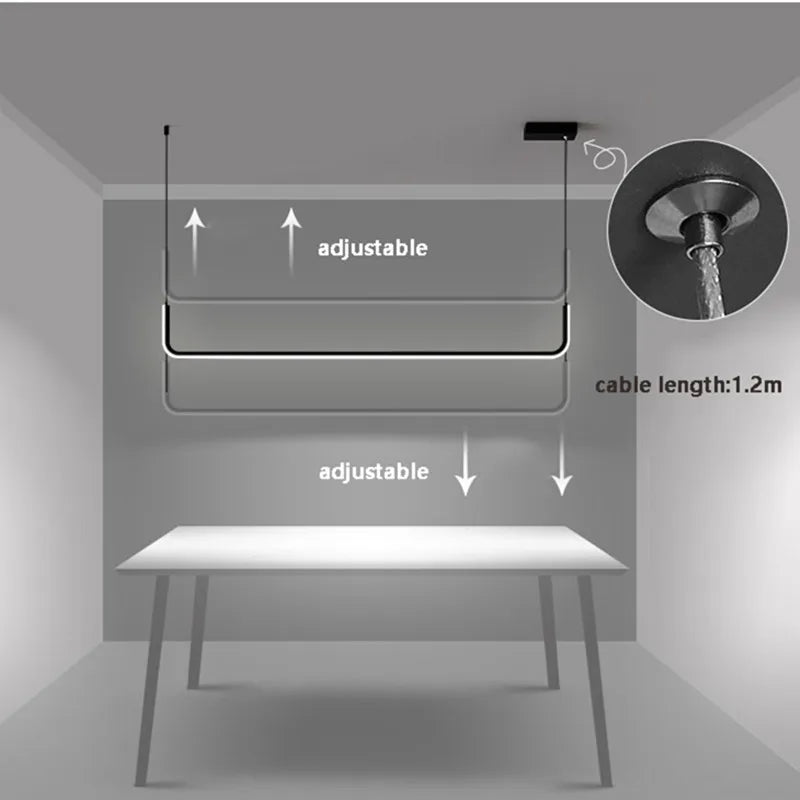 Decorbites™ LED-Deckenleuchter dimmbare Pendelleuchten für moderne Heimdekoration-Beleuchtung