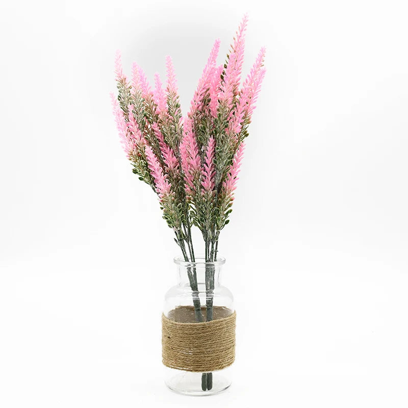 Decorbites™ Lavendel-Vase: Künstliche Blumen für Heimdekoration und Hochzeitsdekoration, dekorativer Blumentopf