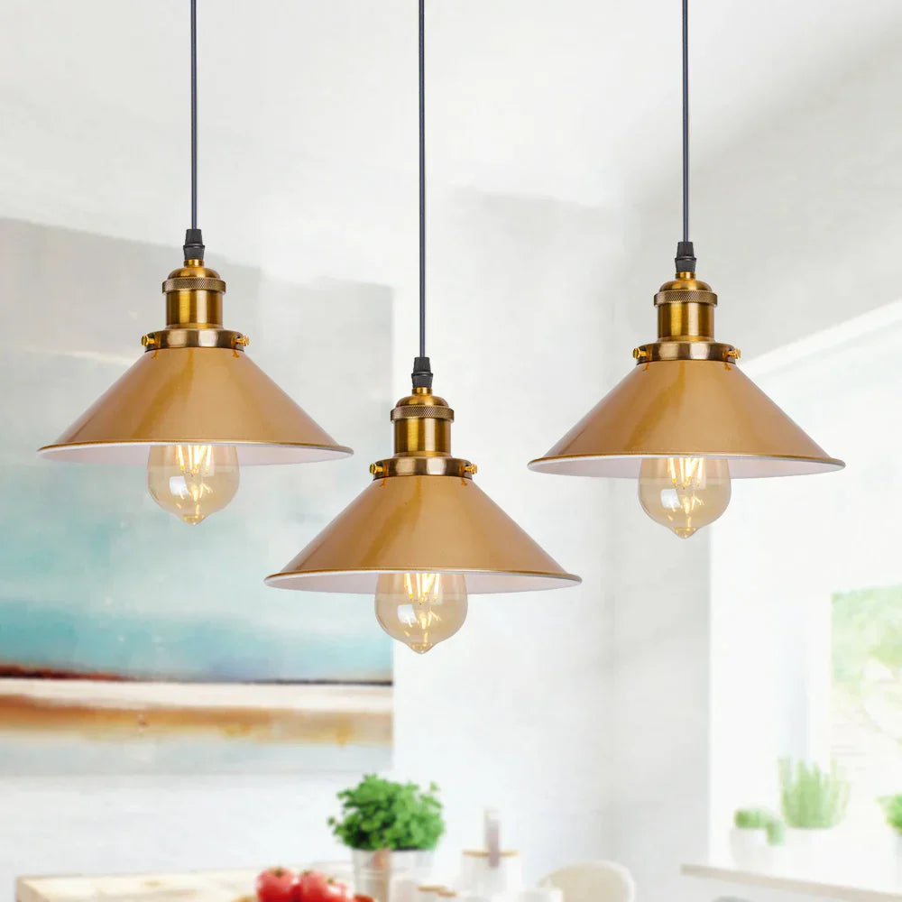 Decorbites™ Gold Vintage-Industrie-Pendantleuchte für modernes Restaurant und Wohnzimmer