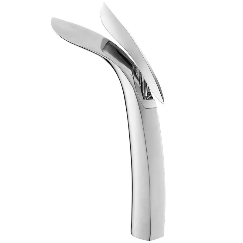 Gold Brass Basin Faucet Tall Single-Handle Style