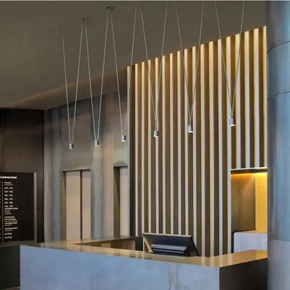 Decorbites™ Geometrische Schwarze Lineare Pendelleuchte für Schlafzimmer, Wohnzimmer, Bar, Hotel