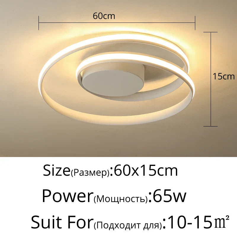 Decorbites™ LED-Kronleuchter: Moderne Oberflächenmontierte Lampen für Wohnzimmer, Schlafzimmer, Arbeitszimmer