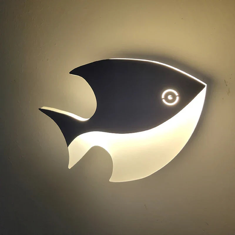 Decorbites™ LED-Wandlampe in Fischform – Modernes, kreatives Acryl-Dekor für Innenräume