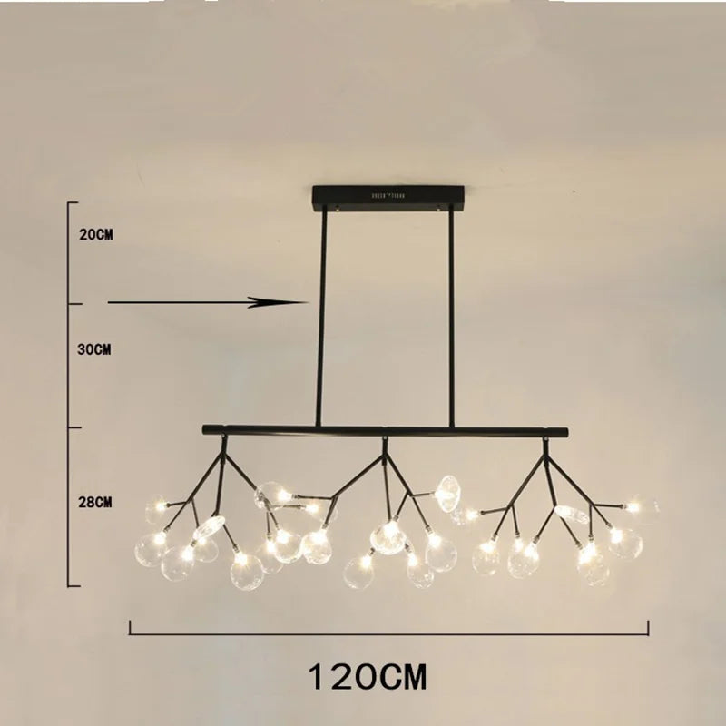 Decorbites™ Lineare Glühwürmchen-Kronleuchter: Elegante Baumzweige-Beleuchtung für die Hausdekoration