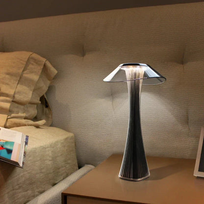DecorBites™ Crystal Diamond Touch Table Lamp: USB Charging Night Light for Bar, Restaurant, Bedside