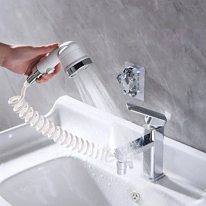 DecorBites™ 3 Modes White Water Faucet Handheld Shower Nozzle for Bathroom and Kitchen