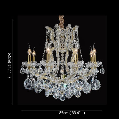 Decorbites™ Kristallkerzenleuchter: Elegante LED-Pendelleuchten für Zuhause, Hotel, Villa-Halle