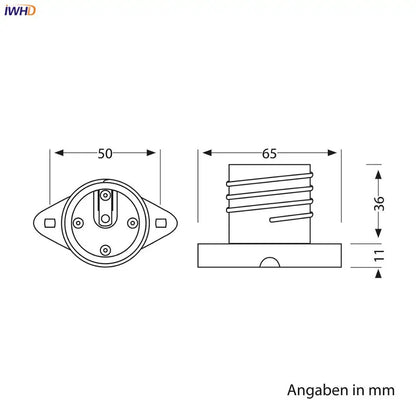 Decorbites™ Keramik E27 Lampenfassung für Tischleuchte - Fassung - Homekit