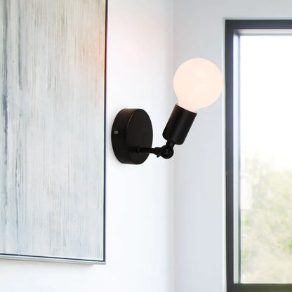 DecorBites™ Adjustable Angle Bedside Wall Lamp Holder for Modern Indoor Sconces