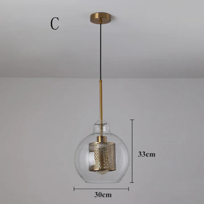 Decorbites™ Glas-Kugelleuchte: Moderne Hängelampe für Küche, Esszimmer, Wohnzimmer