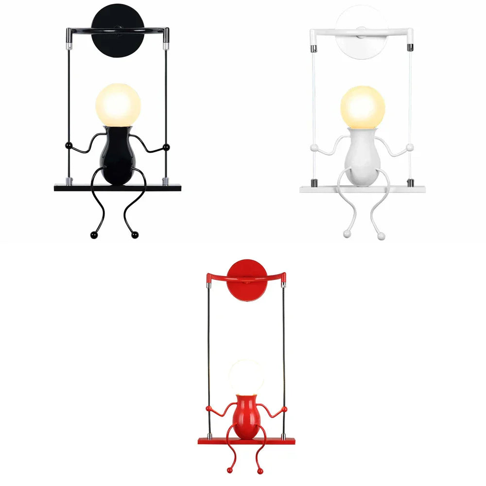DecorBites™ Creative LED Wall Light Indoor Wall Sconce Modern Art Decor Iron E27