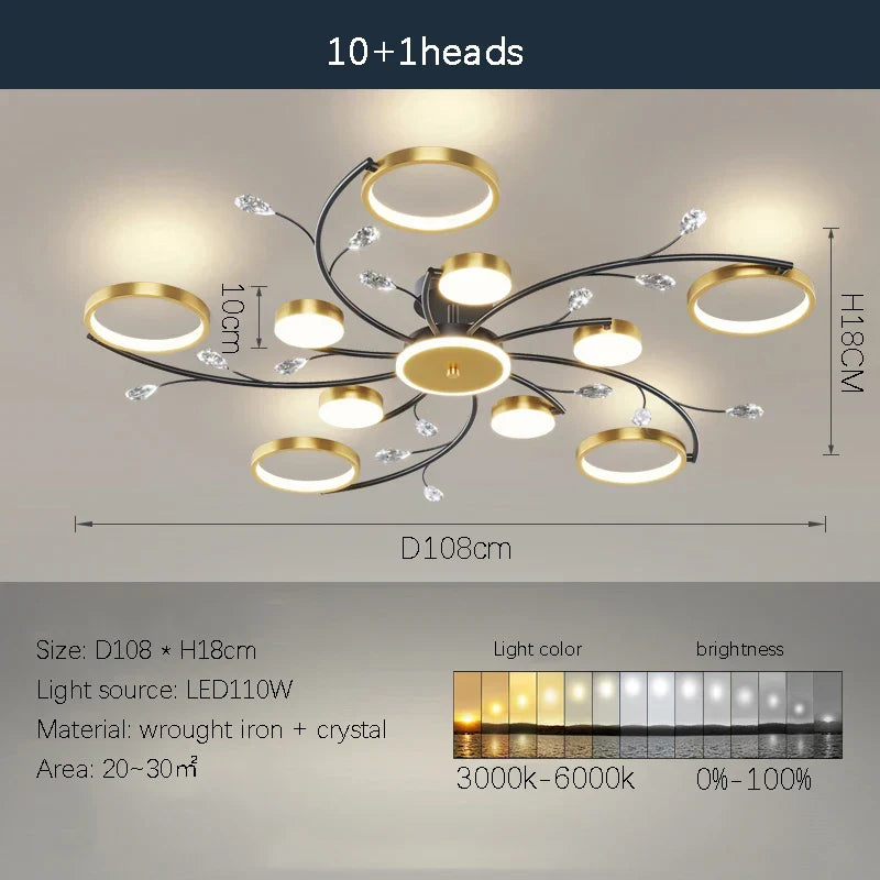Decorbites™ LED-Kronleuchter: Moderne Innenbeleuchtung für das gesamte Haus – für Schlafzimmer, Wohnzimmer und Esszimmer