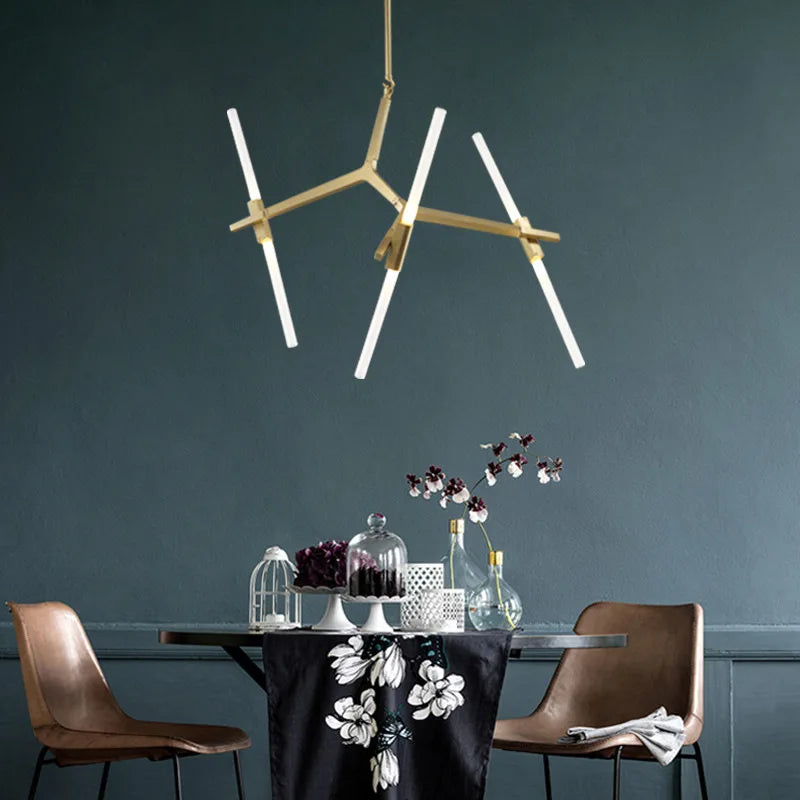 Gold Nordic Chandelier Light