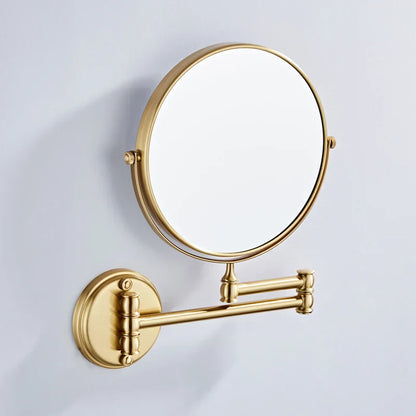 DecorBites™ LED Wall Mounted Makeup Mirror 8" Folding Cosmetic Mirror