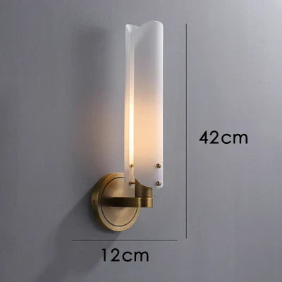 DecorBites™ LED Wall Sconce Copper Gold White Minimalist Art Deco Modern Light