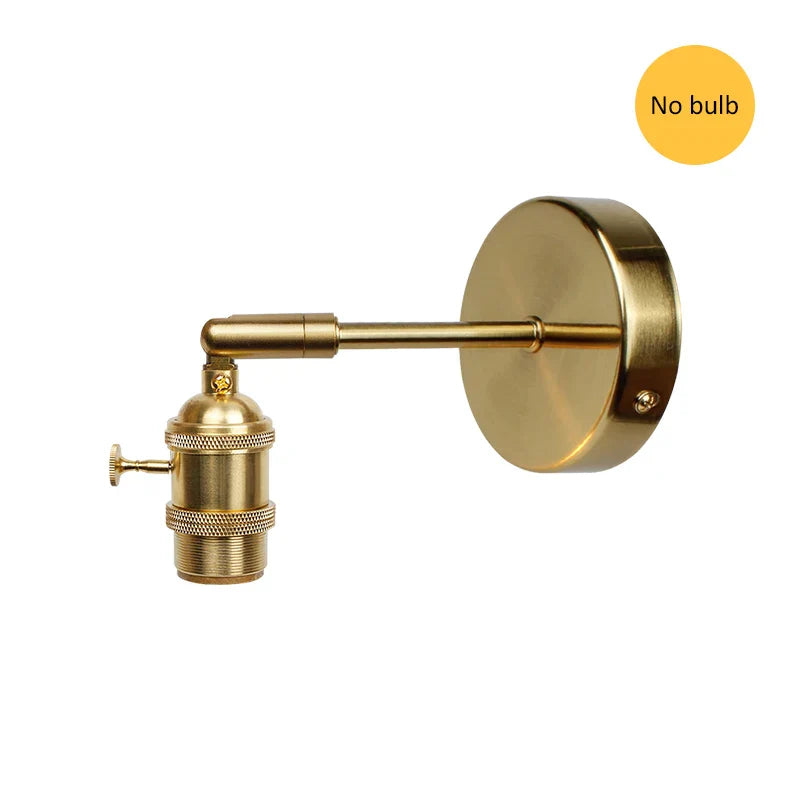Decorbites™ Kupfer Vintage Wandlampe Schlafzimmer E27 Wandapplikation Gold Wohnzimmer Wandlicht