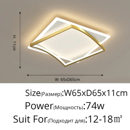DecorBites™ LED Chandeliers Lights Dimming Modern Luminaire for Home Decor