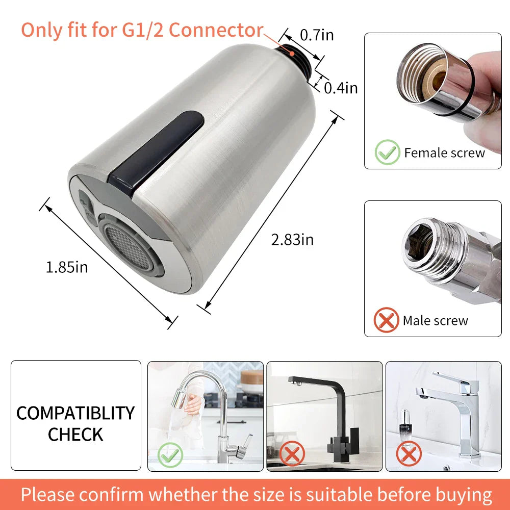Decorbites™ Intelligenter Sensor-Mischbatterie für Badezimmer und Küche, wassersparender automatischer Adapter