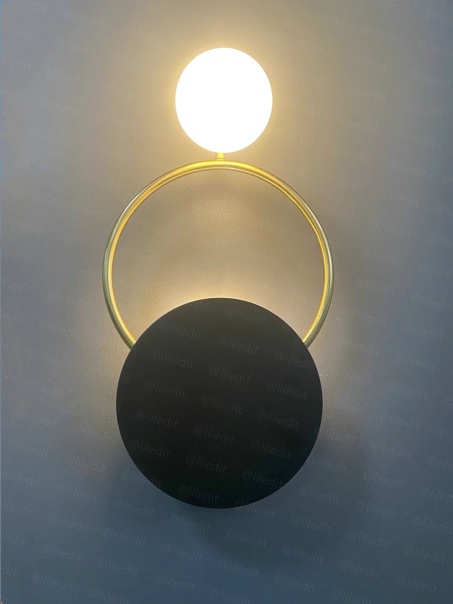 Decorbites™ Goldener Ring-Wandleuchte: Nordische Schlafzimmer-Beleuchtung für modernes Wohnzimmer-Dekor