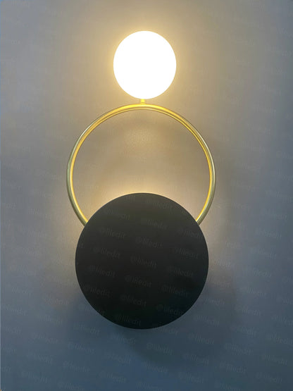 Decorbites™ Goldener Ring-Wandleuchte: Nordische Schlafzimmer-Beleuchtung für modernes Wohnzimmer-Dekor