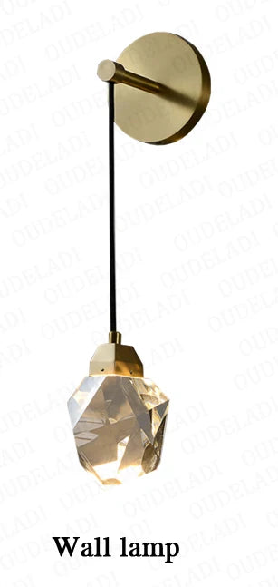 DecorBites™ Crystal Copper LED Wall Lamp for Bedroom and Stairs