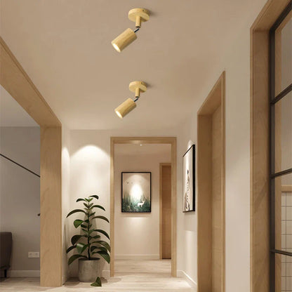 DecorBites™ LED Wood Ceiling Light Downlight Spot Acrylic Indoor Lamp for Home Decoration