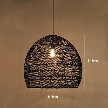 Handmade Chinese Style Rattan Pendant Light