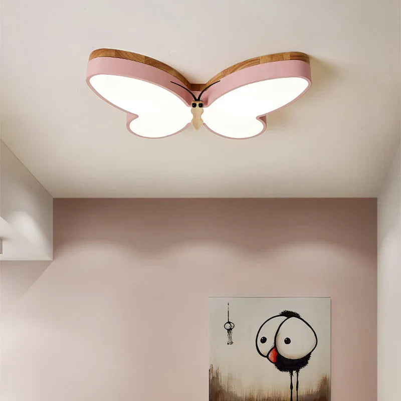 Decorbites™ LED-Schmetterlings-Lüster Modernes Holz-Deckenlicht für Kinderzimmer
