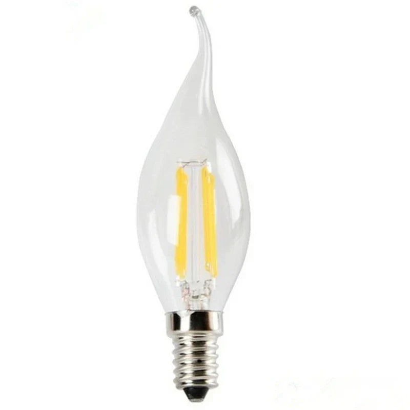 Decorbites™ Frosted E14 LED-Kerzenleuchte Kristalllampe Warmweiß Retro-Filament-Birnen