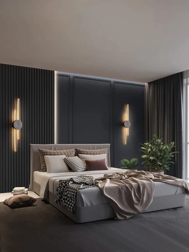 DecorBites™ Copper Wall Light for Bedroom, Living Room, TV Background - Minimalist Luxury Design