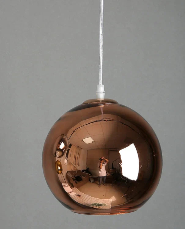 Decorbites™ Goldener Ball-Glas-Hängeleuchte LED für Küche Wohnzimmer Café Hanglamp