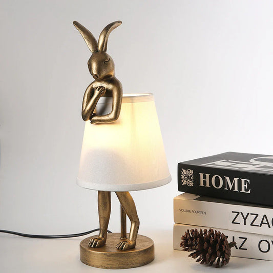 Decorbites™ Badender Hase Harz-Tischleuchte für die Dekoration von Wohnzimmer und Schlafzimmer