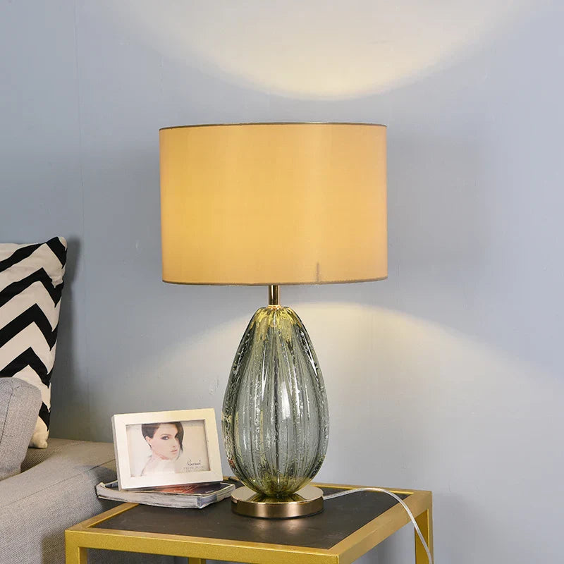 Crystal Green Table Lamp