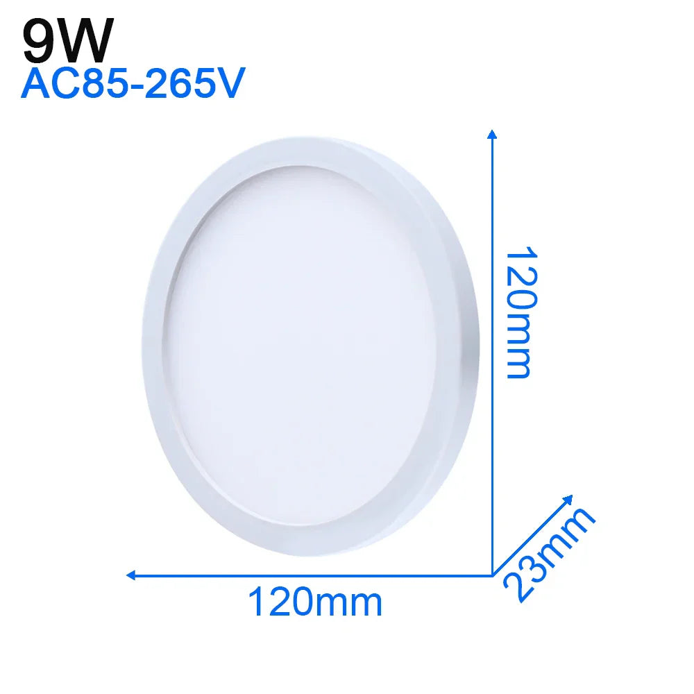 DecorBites™ LED Ceiling Light: Modern Ultra-thin Panel, 6-48W, Surface Mounted for Living Room