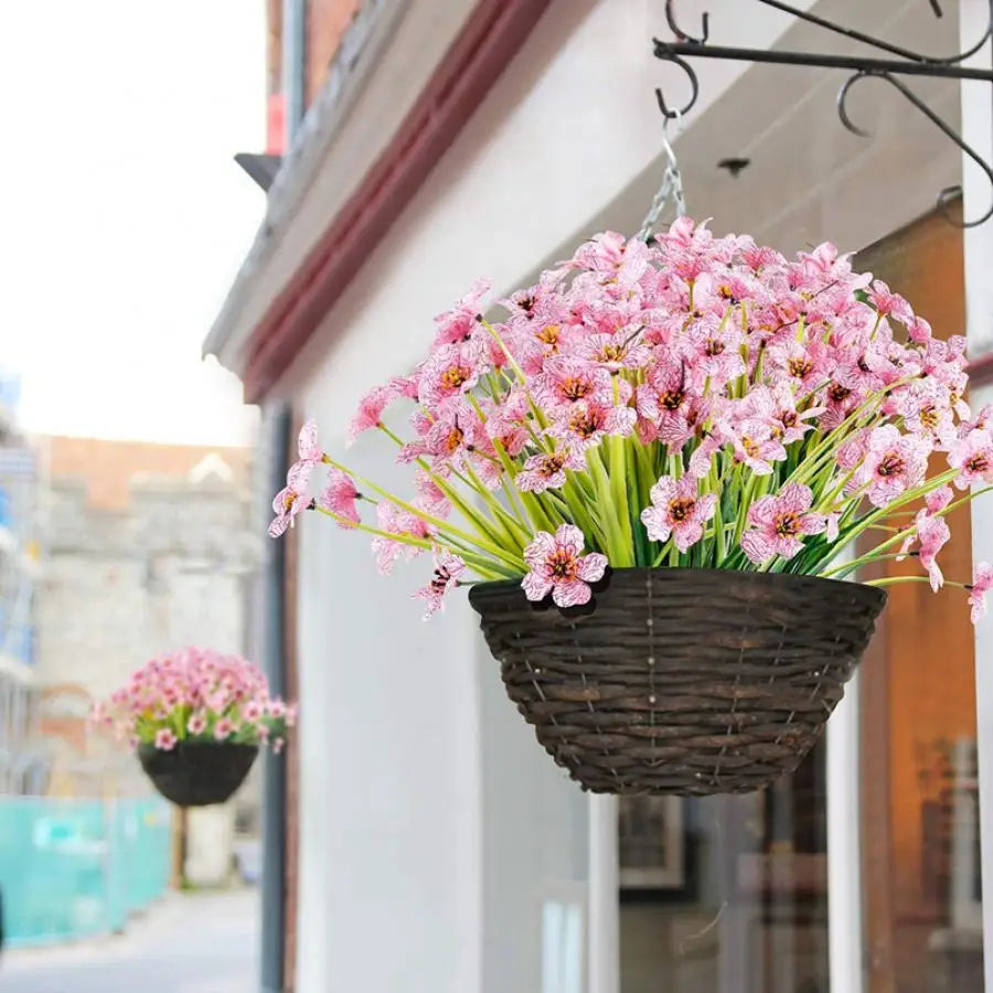 DecorBites™ Artificial Cherry Blossom Wall Flowers - Home Garden Wedding Decor