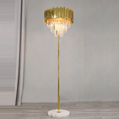 Decorbites™ Kristall-Marmor-LED-Stehlampen - Art Deco Gold Schwarz Edelstahl