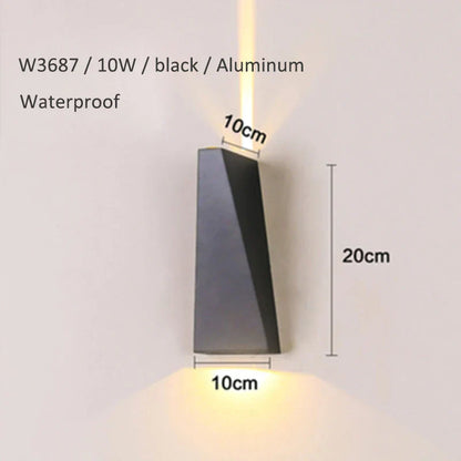 Decorbites™ Doppeltköpfige 10W LED Wandlampe für Schlafzimmer und Eingangsbereich, wasserdichte moderne Außenarmatur