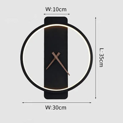 Decorbites™ LED-Wandlampe Wanduhr Modernes Design Nordisch Luxuriös Einfach Für Hotel Nachttisch