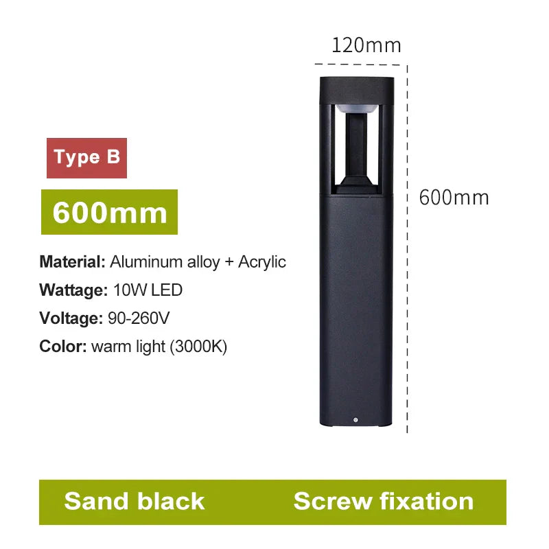 Waterproof LED Bollard Light