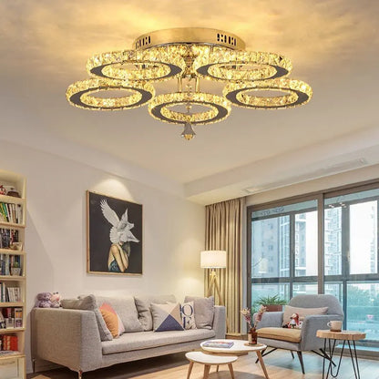 Decorbites™ Kristall-LED-Deckenleuchter für modernes Wohnzimmer-Dekor Luxus-Beleuchtungseinrichtungen