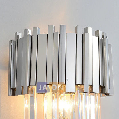 Decorbites™ Kristallklar LED Wandleuchte Chrom Silber Gold Wandlampe für Schlafzimmer