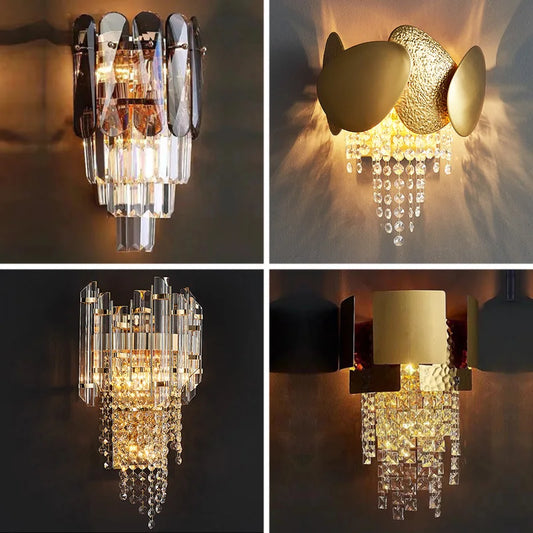 Decorbites™ Kristall-Wandleuchte: Moderne Luxus-LED-Beleuchtung für Wohnzimmer, Schlafzimmer und Treppenhaus