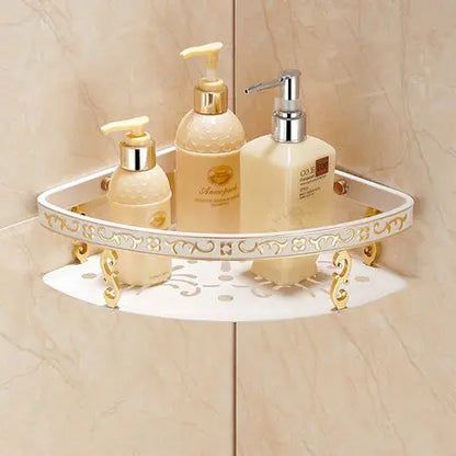 DecorBites™ Bathroom Accessories Set: Shelf, Towel Rack, Paper Holder, Toilet Brush Holder, Towel Hanger, Hooks