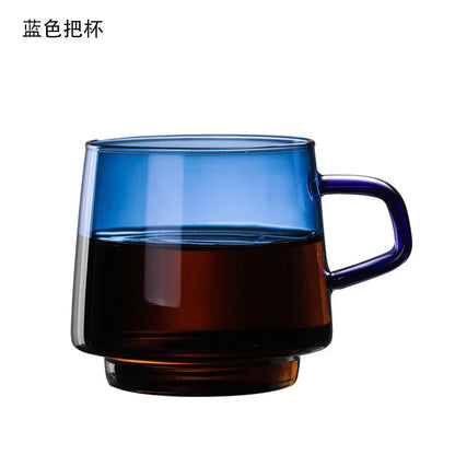 Decorbites™ Glas-Kaffeetasse Tumbler | Bunte hitzebeständige Teetasse Saftbecher