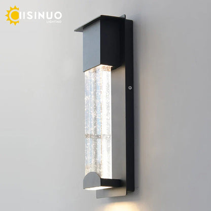 DecorBites™ Crystal Outdoor LED Wall Light with PIR Motion Sensor, IP65 Waterproof Sconce Luminare