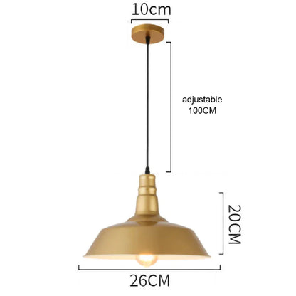 Decorbites™ Gold-Schmiedeeisen-Kronleuchter-Hängeleuchte, E27 LED, nordisch-retro Stil